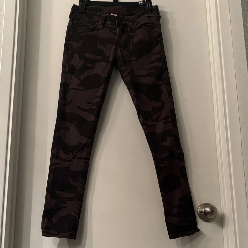 True Religion Dark Camouflage Skinny Jeans